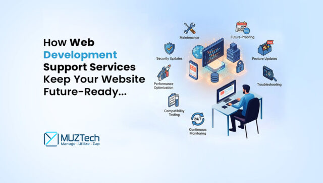 Web development support services by MUZTech.