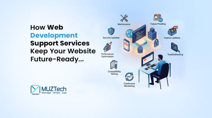 Web development support services by MUZTech.